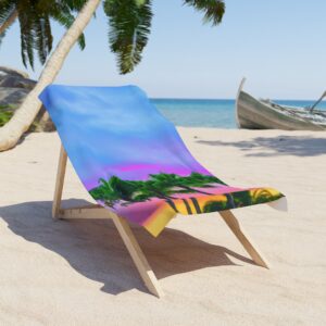 Beautiful Sunset Beach Towel