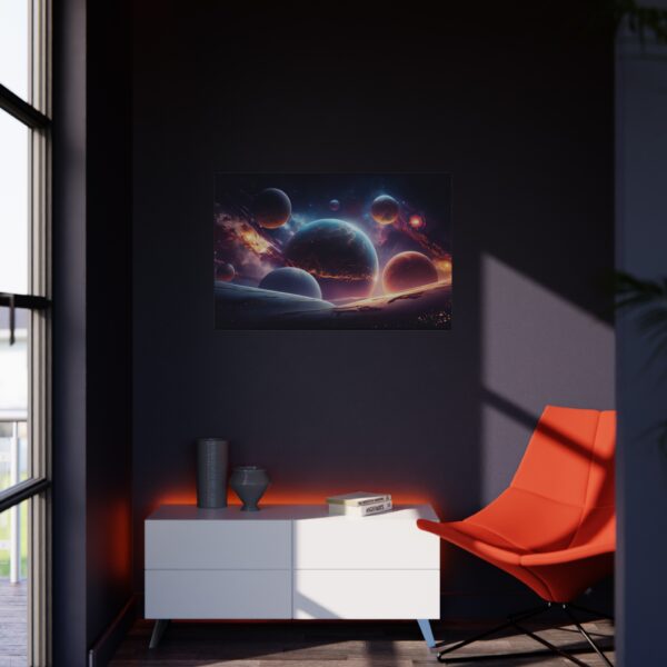 Cosmic Foam Board Wall Art - Stunning Space Design for Home Decor