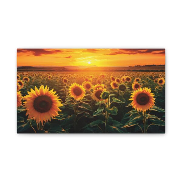 Sunflower Field Canvas Art - Vibrant Sunset Wall Decor - Image 17