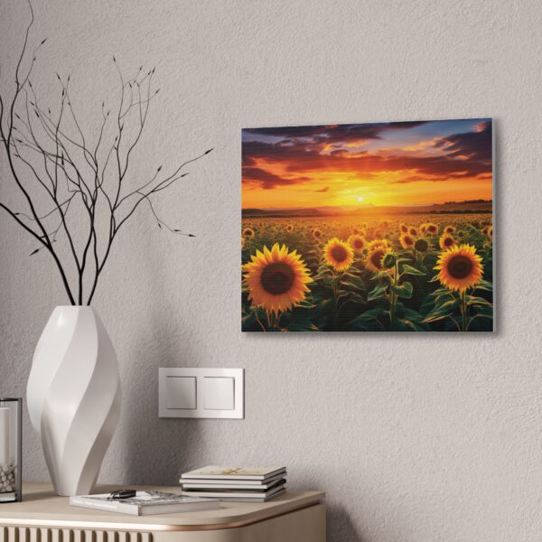 Sunflower Field Canvas Art - Vibrant Sunset Wall Decor - Image 32