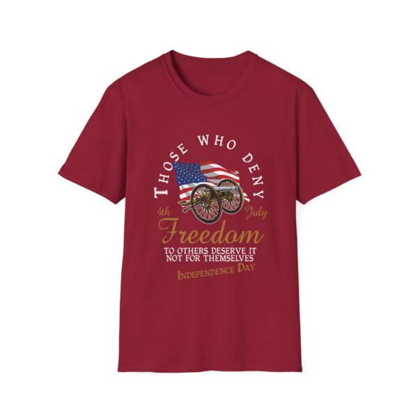 Independence Day Freedom Unisex Softstyle T-Shirt - Image 53