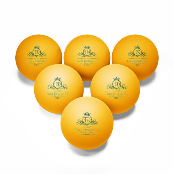 Total Designs Co Ping Pong Balls - Set of 6 | Perfect Party Supplies - Image 6