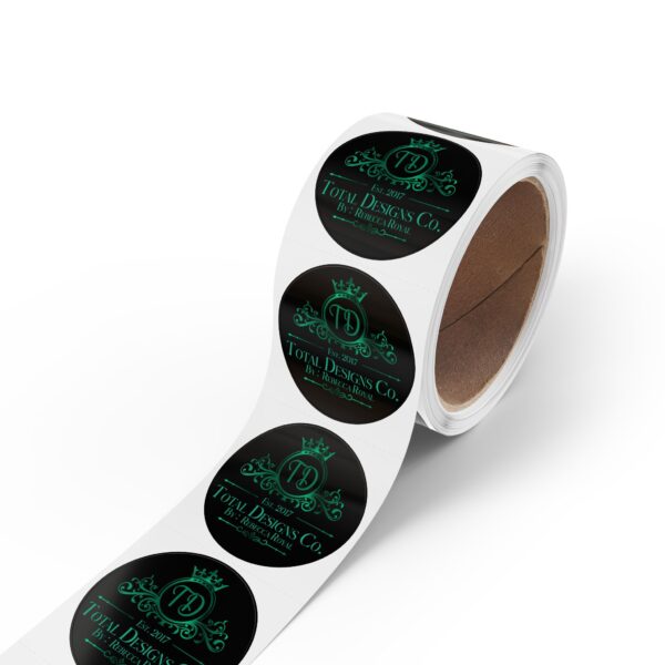 Total Designs Co Round Sticker Rolls - Personalized Label for Branding - Image 14