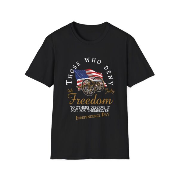 Independence Day Freedom Unisex Softstyle T-Shirt - Image 5