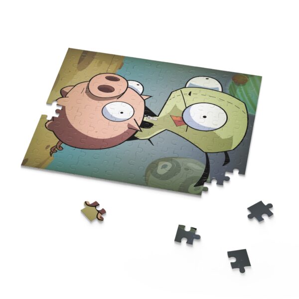 Invader Zim Inspired Grr And Piggy In Space Puzzle (120, 252, 500-Piece) - Image 4