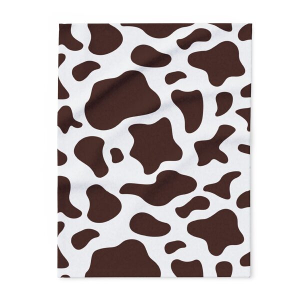 Cozy Cow Print Fleece Blanket for Home Décor and Gifts - Image 2