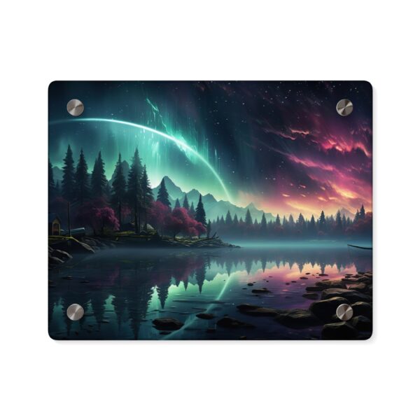 Stunning Acrylic Wall Art - Northern Lights Landscape Panel - Image 9