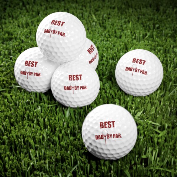 Best Dad by Par Golf Balls, 6pcs - Image 4