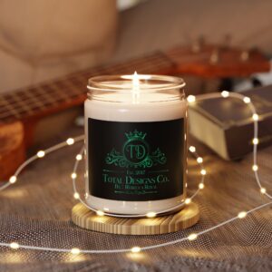 Total Designs Co Scented Soy Candle – 9oz, Motivational Home Decor