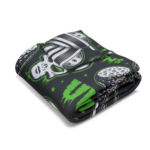 Cosmic Alien UFO Adventure Fleece Blanket - Image 4
