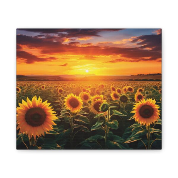 Sunflower Field Canvas Art - Vibrant Sunset Wall Decor - Image 13