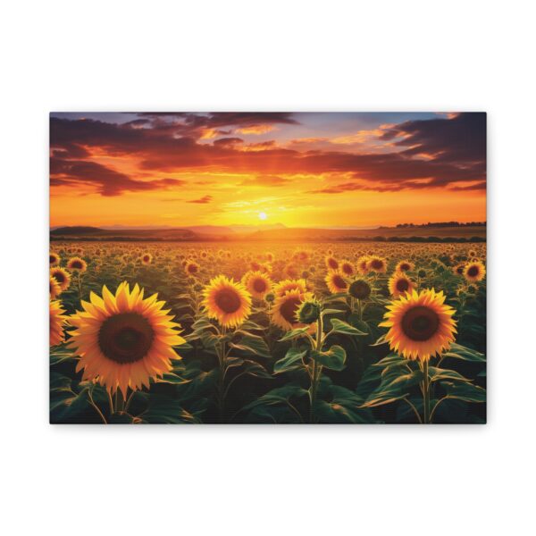Sunflower Field Canvas Art - Vibrant Sunset Wall Decor - Image 21