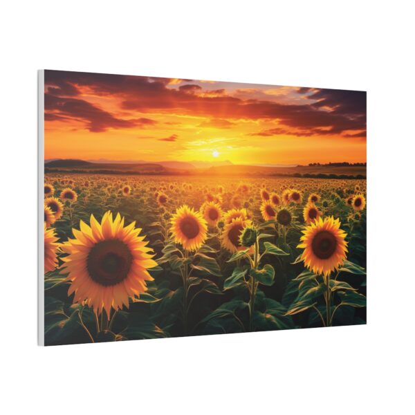 Sunflower Field Canvas Art - Vibrant Sunset Wall Decor - Image 46