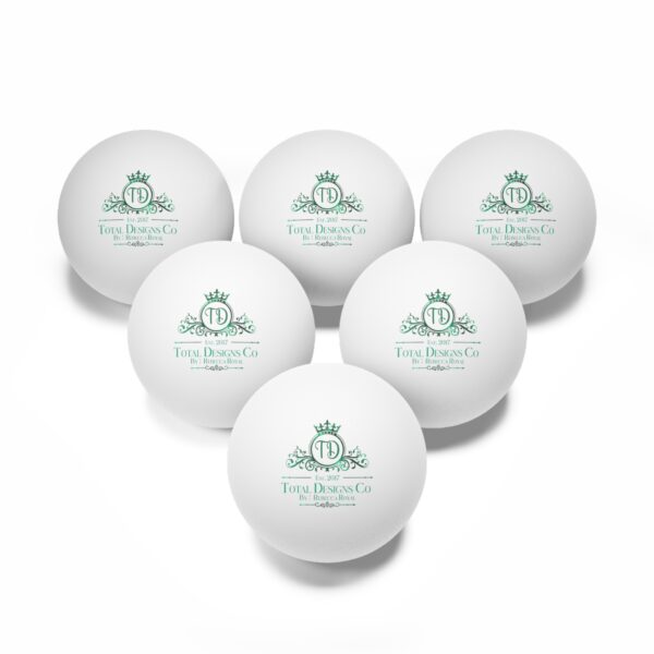 Total Designs Co Ping Pong Balls - Set of 6 | Perfect Party Supplies - Image 3