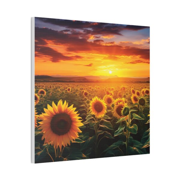 Sunflower Field Canvas Art - Vibrant Sunset Wall Decor - Image 74