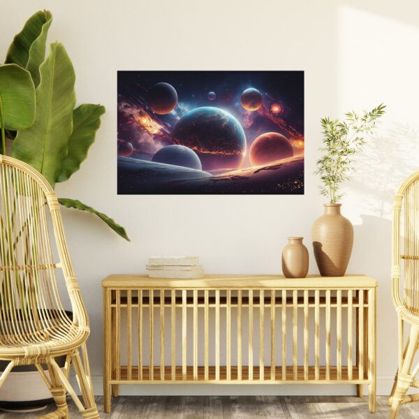 Cosmic Foam Board Wall Art - Stunning Space Design for Home Decor - Image 4
