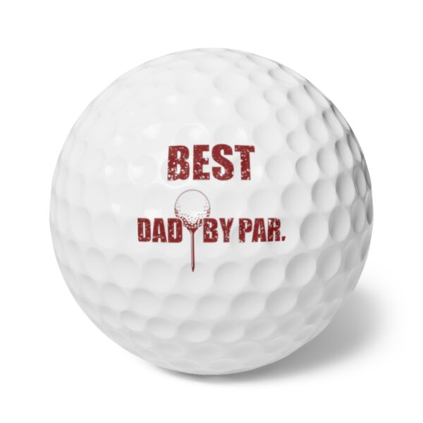 Best Dad by Par Golf Balls, 6pcs - Image 2