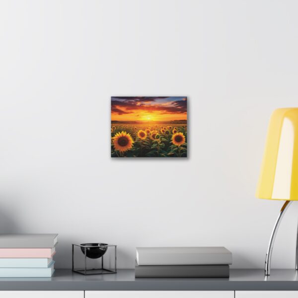 Sunflower Field Canvas Art - Vibrant Sunset Wall Decor - Image 7