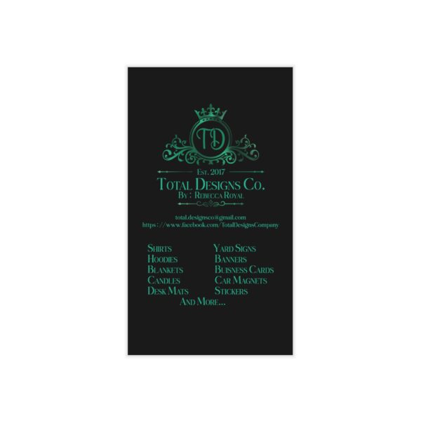 Total Designs Co Elegant Custom Business Cards - Professional Networking & Branding - Image 9