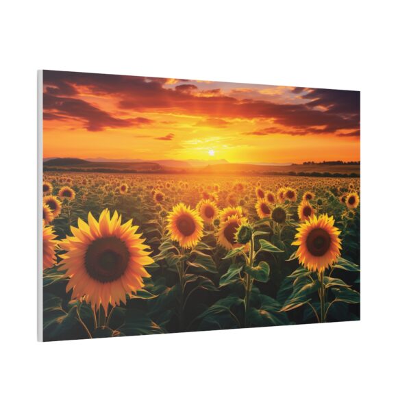 Sunflower Field Canvas Art - Vibrant Sunset Wall Decor - Image 54