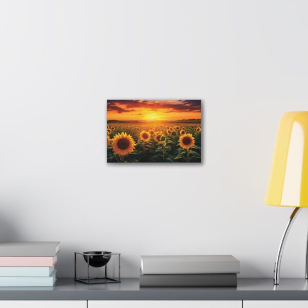 Sunflower Field Canvas Art - Vibrant Sunset Wall Decor - Image 11