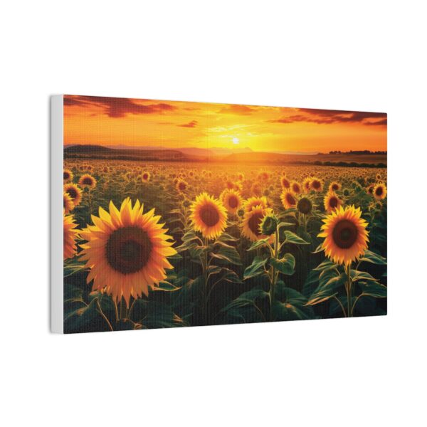 Sunflower Field Canvas Art - Vibrant Sunset Wall Decor - Image 18