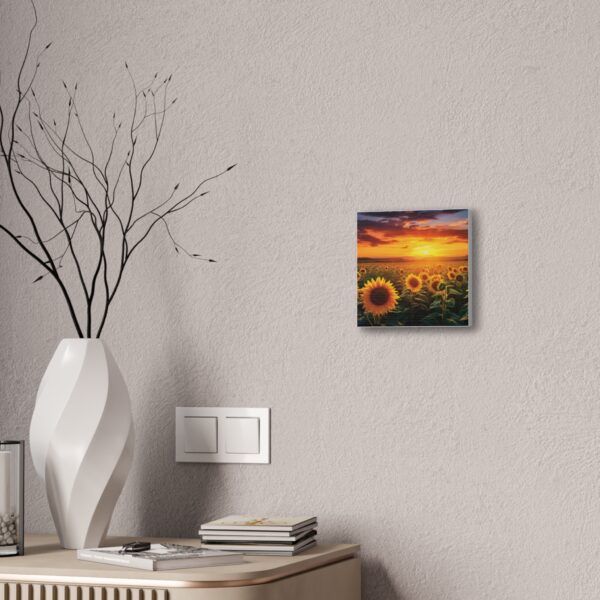 Sunflower Field Canvas Art - Vibrant Sunset Wall Decor - Image 64