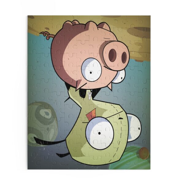 Invader Zim Inspired Grr And Piggy In Space Puzzle (120, 252, 500-Piece) - Image 3