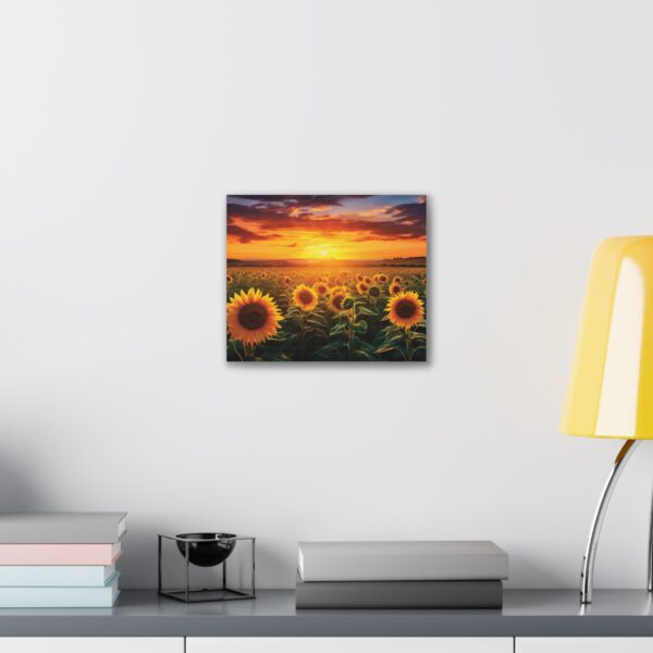 Sunflower Field Canvas Art - Vibrant Sunset Wall Decor - Image 15