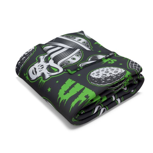 Cosmic Alien UFO Adventure Fleece Blanket - Image 11