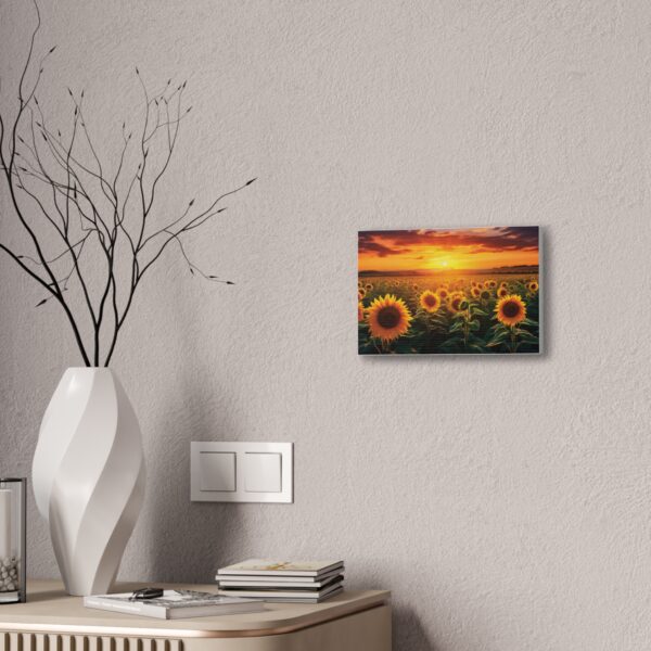 Sunflower Field Canvas Art - Vibrant Sunset Wall Decor - Image 12