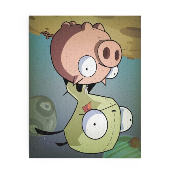 Invader Zim Inspired Grr And Piggy In Space Puzzle (120, 252, 500-Piece) - Image 6