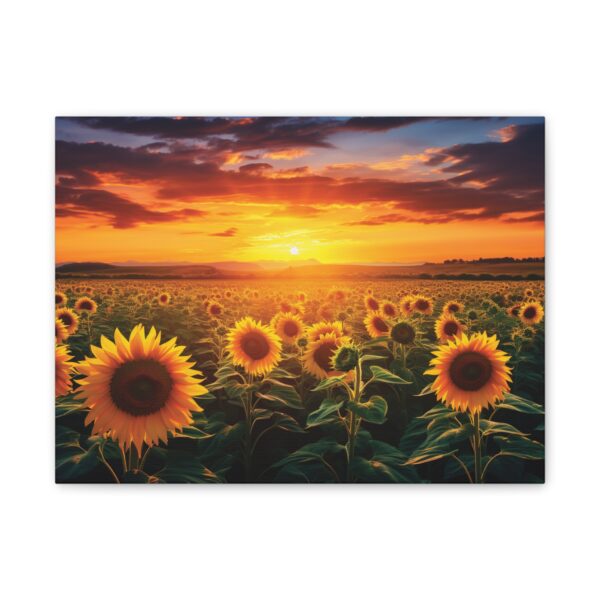 Sunflower Field Canvas Art - Vibrant Sunset Wall Decor - Image 25