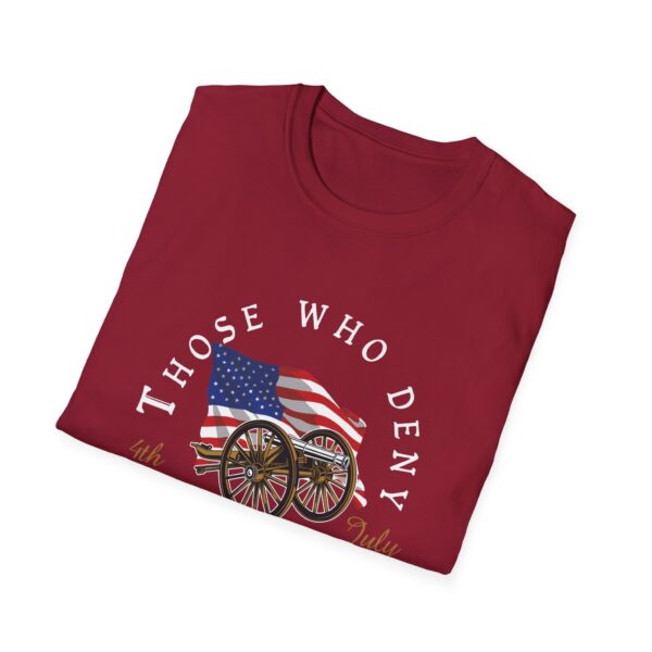 Independence Day Freedom Unisex Softstyle T-Shirt - Image 56