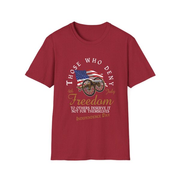 Independence Day Freedom Unisex Softstyle T-Shirt - Image 49