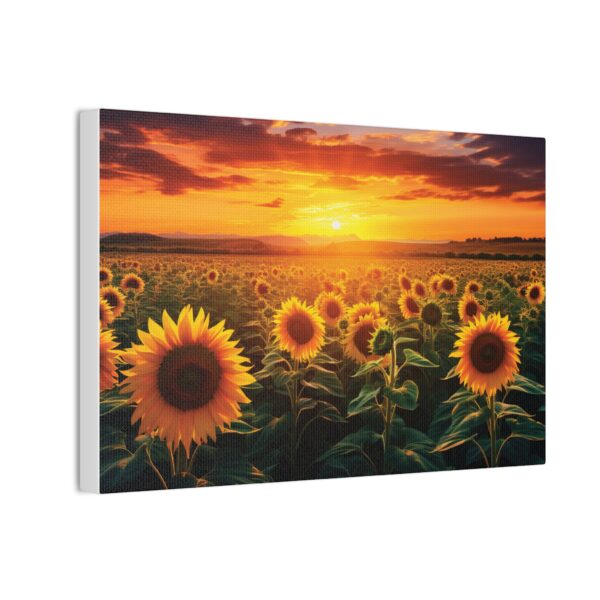 Sunflower Field Canvas Art - Vibrant Sunset Wall Decor - Image 10