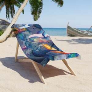 Watercolor Whales Beach Towels