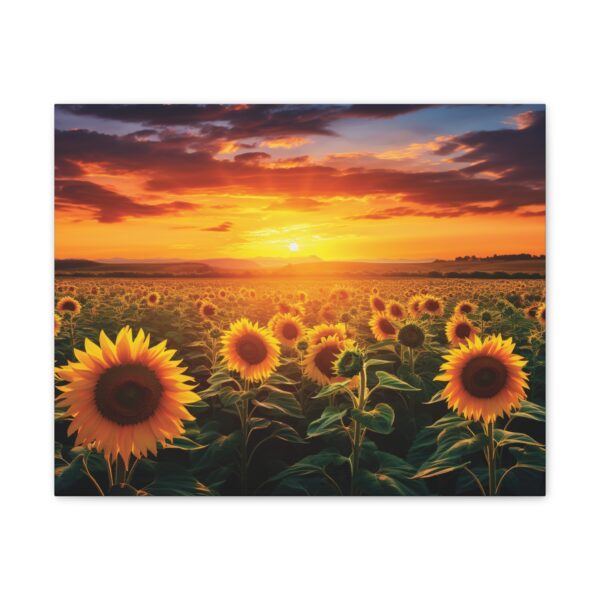 Sunflower Field Canvas Art - Vibrant Sunset Wall Decor - Image 29