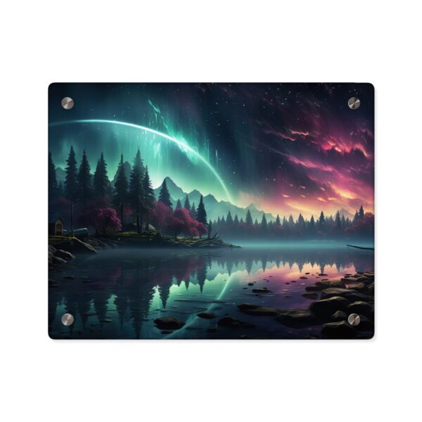 Stunning Acrylic Wall Art - Northern Lights Landscape Panel - Image 13