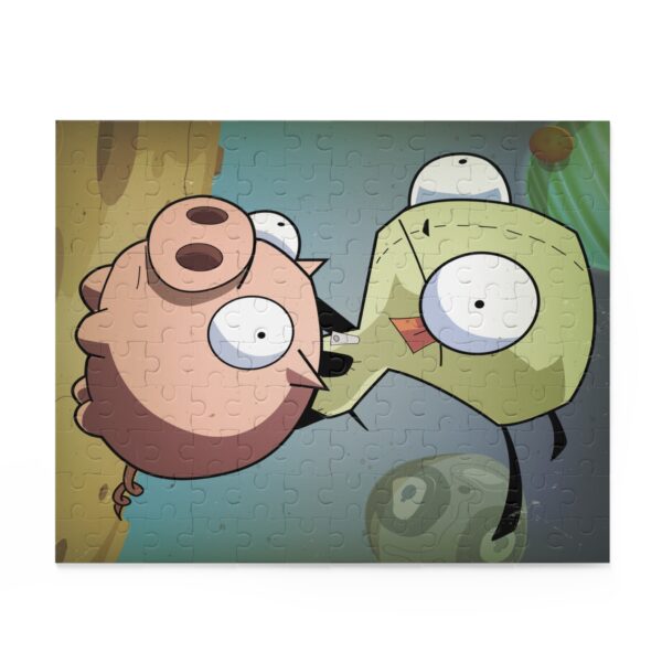 Invader Zim Inspired Grr And Piggy In Space Puzzle (120, 252, 500-Piece) - Image 2