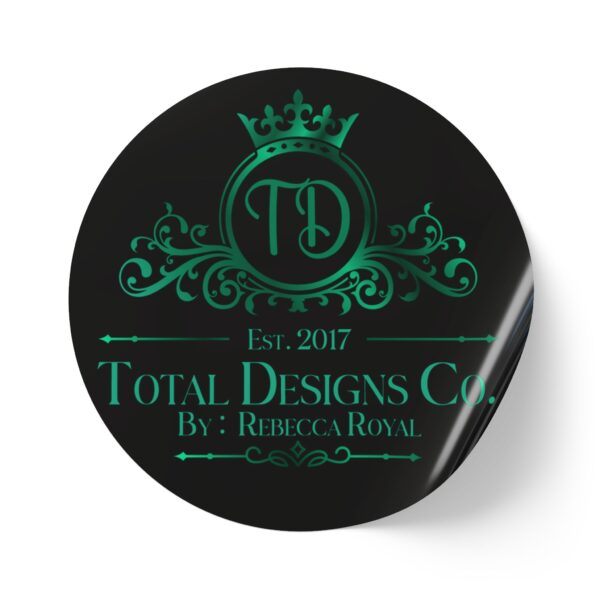 Total Designs Co Round Sticker Rolls - Personalized Label for Branding - Image 13