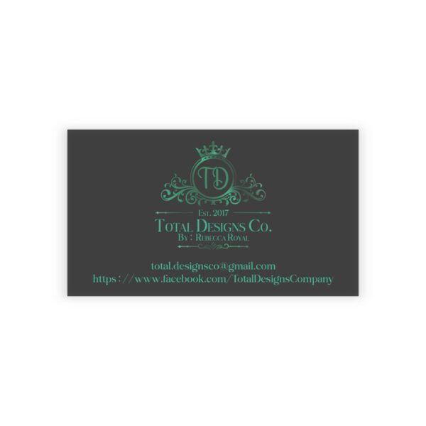 Total Designs Co Elegant Custom Business Cards - Professional Networking & Branding - Image 129