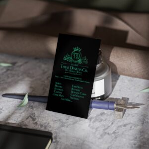Total Designs Co Elegant Custom Business Cards - Professional Networking & Branding