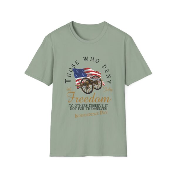 Independence Day Freedom Unisex Softstyle T-Shirt - Image 25