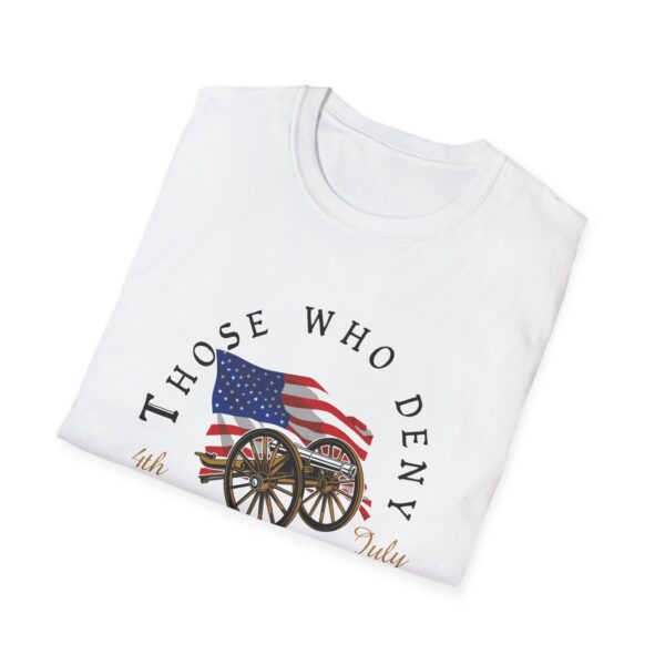 Independence Day Freedom Unisex Softstyle T-Shirt - Image 4