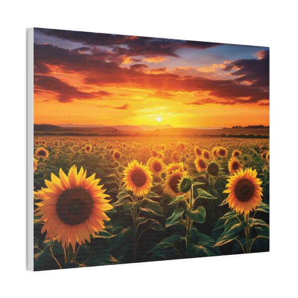 Sunflower Field Canvas Art - Vibrant Sunset Wall Decor - Image 30