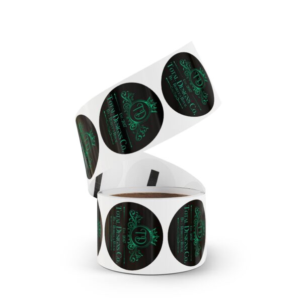 Total Designs Co Round Sticker Rolls - Personalized Label for Branding - Image 11