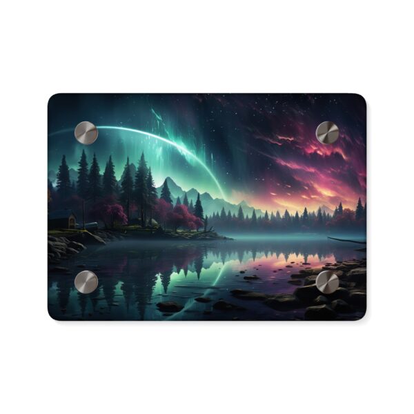 Stunning Acrylic Wall Art - Northern Lights Landscape Panel - Image 5