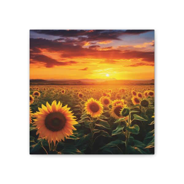 Sunflower Field Canvas Art - Vibrant Sunset Wall Decor - Image 65