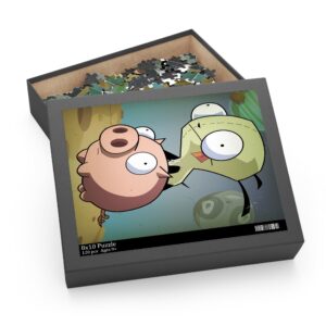 Invader Zim Inspired Grr And Piggy In Space Puzzle (120, 252, 500-Piece)